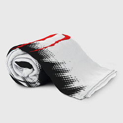 Плед флисовый Monster energy чёрно белые краски, цвет: 3D-велсофт — фото 2