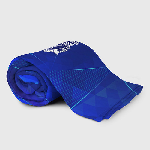 Плед Liverpool blue poly / 3D-Велсофт – фото 2