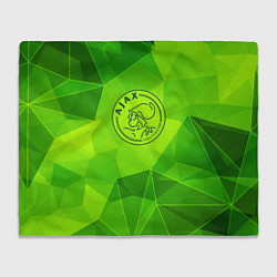 Плед флисовый Ajax green poly, цвет: 3D-велсофт