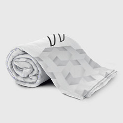 Плед флисовый Citroen white poly, цвет: 3D-велсофт — фото 2