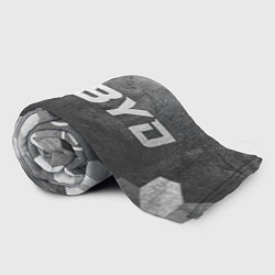 Плед флисовый BYD - grey gradient по-горизонтали, цвет: 3D-велсофт — фото 2