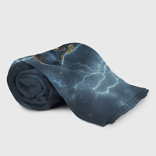 Плед Волк фэнтези стиль / 3D-Велсофт – фото 2