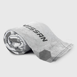 Плед флисовый Nissan - white gradient по-горизонтали, цвет: 3D-велсофт — фото 2