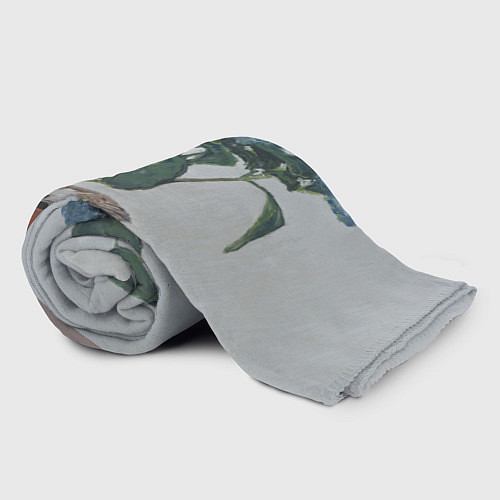 Плед Спящий воробушек на гортензии / 3D-Велсофт – фото 2