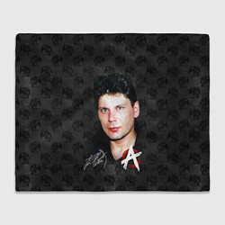 Плед флисовый Юрий Хой из Сектор газа, цвет: 3D-велсофт