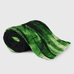 Плед флисовый Color green black, цвет: 3D-велсофт — фото 2