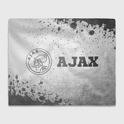 Плед флисовый Ajax - white gradient по-горизонтали, цвет: 3D-велсофт