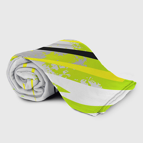 Плед Color white light green / 3D-Велсофт – фото 2