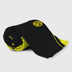 Плед флисовый Borussia жёлтые полосы, цвет: 3D-велсофт — фото 2