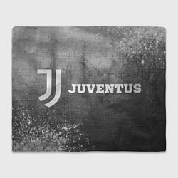 Плед флисовый Juventus - grey gradient по-горизонтали, цвет: 3D-велсофт
