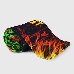 Плед флисовый RUST огненная текстура, цвет: 3D-велсофт — фото 2