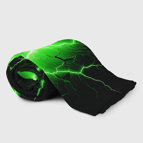 Плед Color green black / 3D-Велсофт – фото 2