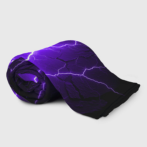Плед Color purple black / 3D-Велсофт – фото 2