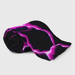 Плед флисовый Color pink black, цвет: 3D-велсофт — фото 2