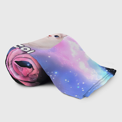 Плед Inzoi логотип и кошечка на облаке / 3D-Велсофт – фото 2