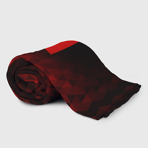Плед BTS red poly / 3D-Велсофт – фото 2