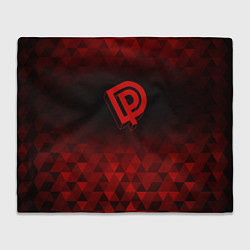 Плед флисовый Deep Purple red poly, цвет: 3D-велсофт