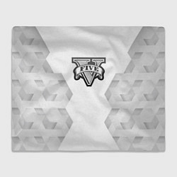 Плед флисовый GTA white poly, цвет: 3D-велсофт