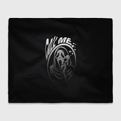 Плед флисовый Позвони мне смерть с телефоном, цвет: 3D-велсофт