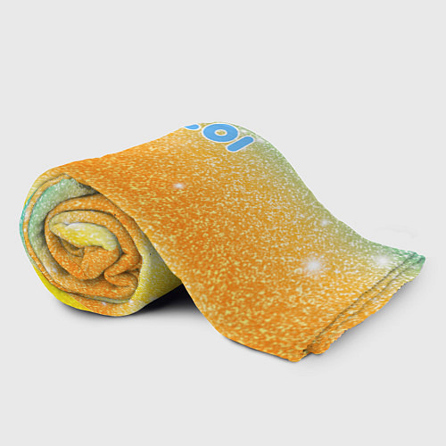 Плед Inzoi лого и блестки / 3D-Велсофт – фото 2