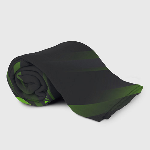 Плед Color black green / 3D-Велсофт – фото 2