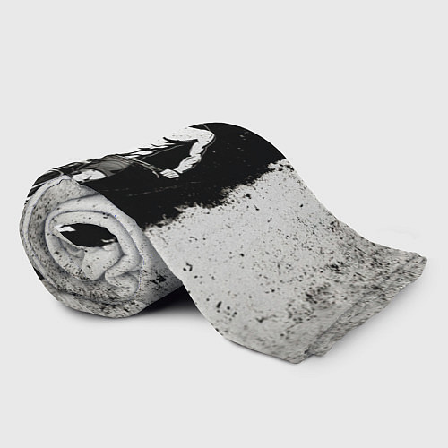 Плед Триатлонист на черно-белом / 3D-Велсофт – фото 2