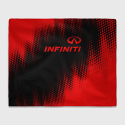 Плед флисовый Infiniti - red gradient посередине, цвет: 3D-велсофт