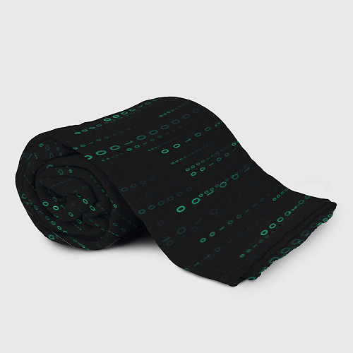 Плед Color black turquoise / 3D-Велсофт – фото 2