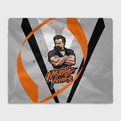 Плед флисовый Сила нигилизма Фридрих Ницше, цвет: 3D-велсофт