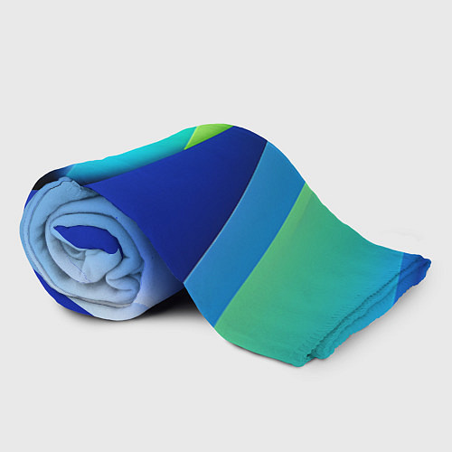 Плед Color blue green / 3D-Велсофт – фото 2
