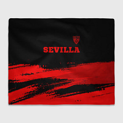 Плед флисовый Sevilla - red gradient посередине, цвет: 3D-велсофт