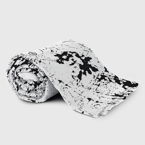 Плед Тоттенхэм черно белые краски / 3D-Велсофт – фото 2