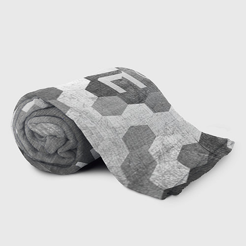 Плед JAC - grey gradient посередине / 3D-Велсофт – фото 2