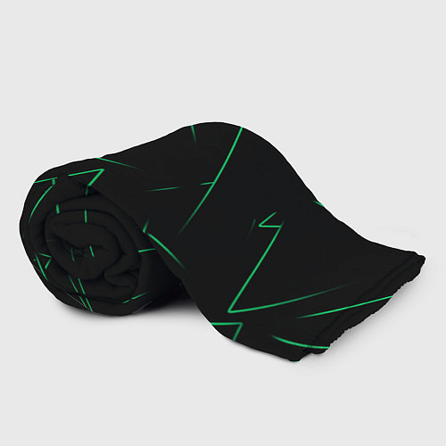 Плед Color light green line / 3D-Велсофт – фото 2