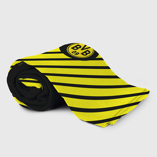 Плед Borussia geometry yellow / 3D-Велсофт – фото 2