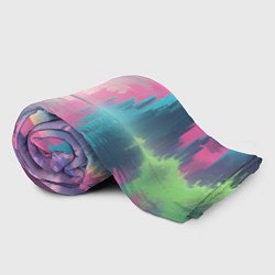 Плед флисовый Город в розовом тумане, цвет: 3D-велсофт — фото 2