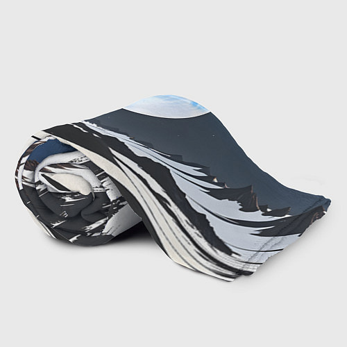 Плед Синяя луна / 3D-Велсофт – фото 2