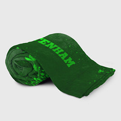 Плед флисовый Tottenham - green gradient по-горизонтали, цвет: 3D-велсофт — фото 2