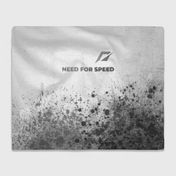 Плед флисовый Need for Speed - white gradient посередине, цвет: 3D-велсофт