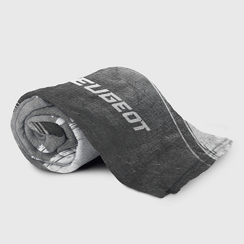 Плед Peugeot - grey gradient по-горизонтали / 3D-Велсофт – фото 2