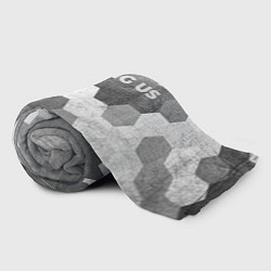 Плед флисовый Among Us - grey gradient посередине, цвет: 3D-велсофт — фото 2