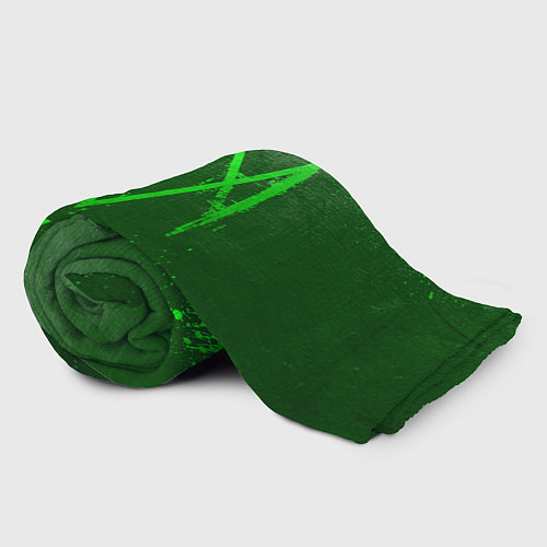 Плед Watch Dogs - green gradient / 3D-Велсофт – фото 2