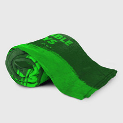 Плед флисовый Stumble Guys - green gradient посередине, цвет: 3D-велсофт — фото 2