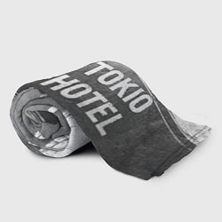 Плед флисовый Tokio Hotel - grey gradient по-горизонтали, цвет: 3D-велсофт — фото 2