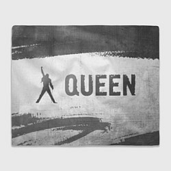 Плед флисовый Queen - white gradient по-горизонтали, цвет: 3D-велсофт