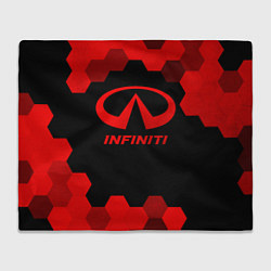 Плед флисовый Infiniti - red gradient, цвет: 3D-велсофт