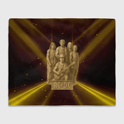 Плед флисовый ACDC стиль памятника, цвет: 3D-велсофт