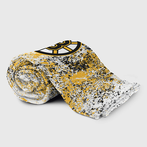 Плед Boston Bruins NHL white / 3D-Велсофт – фото 2