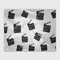 Плед флисовый Съёмочная хлопушка, цвет: 3D-велсофт