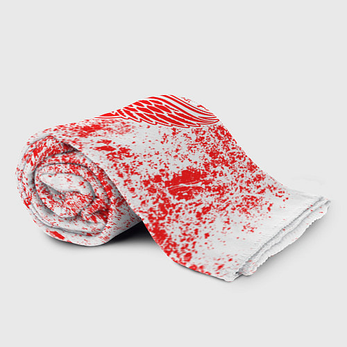 Плед Detroit Red Wings NHL white / 3D-Велсофт – фото 2